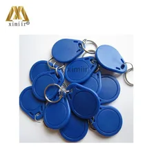 10 шт./лот 13,56 МГц IC keytag контроля допуска двери брелки IC синий записываемых брелоков посещаемость времени записываемых брелоков