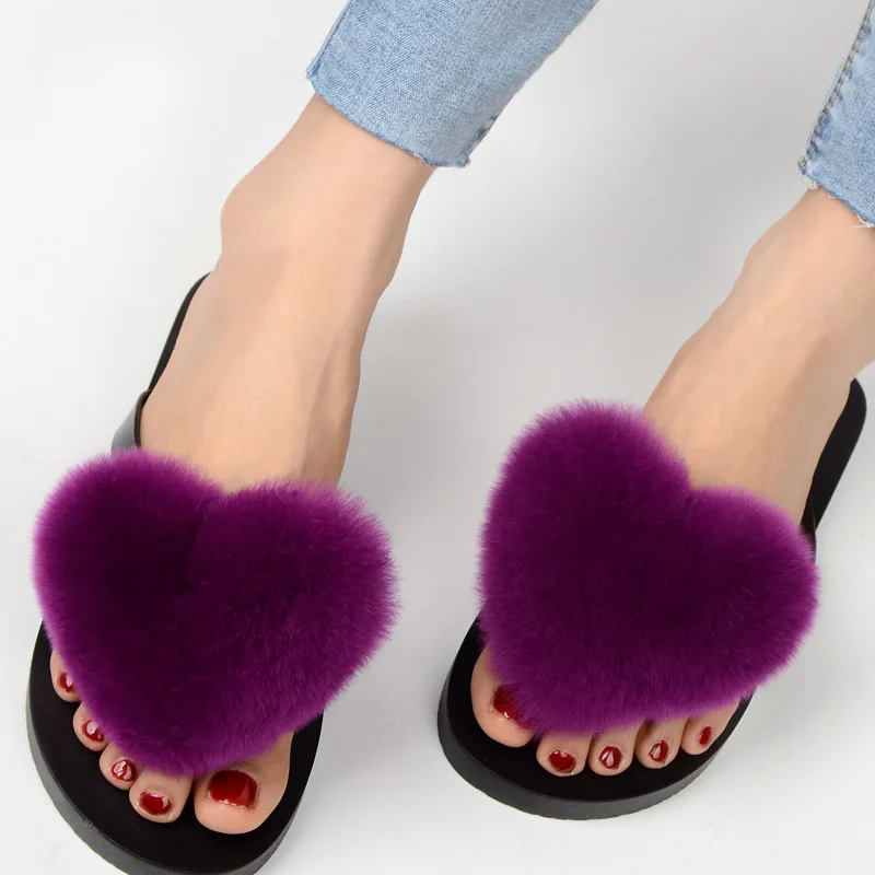 slipper real fur pompom (7)