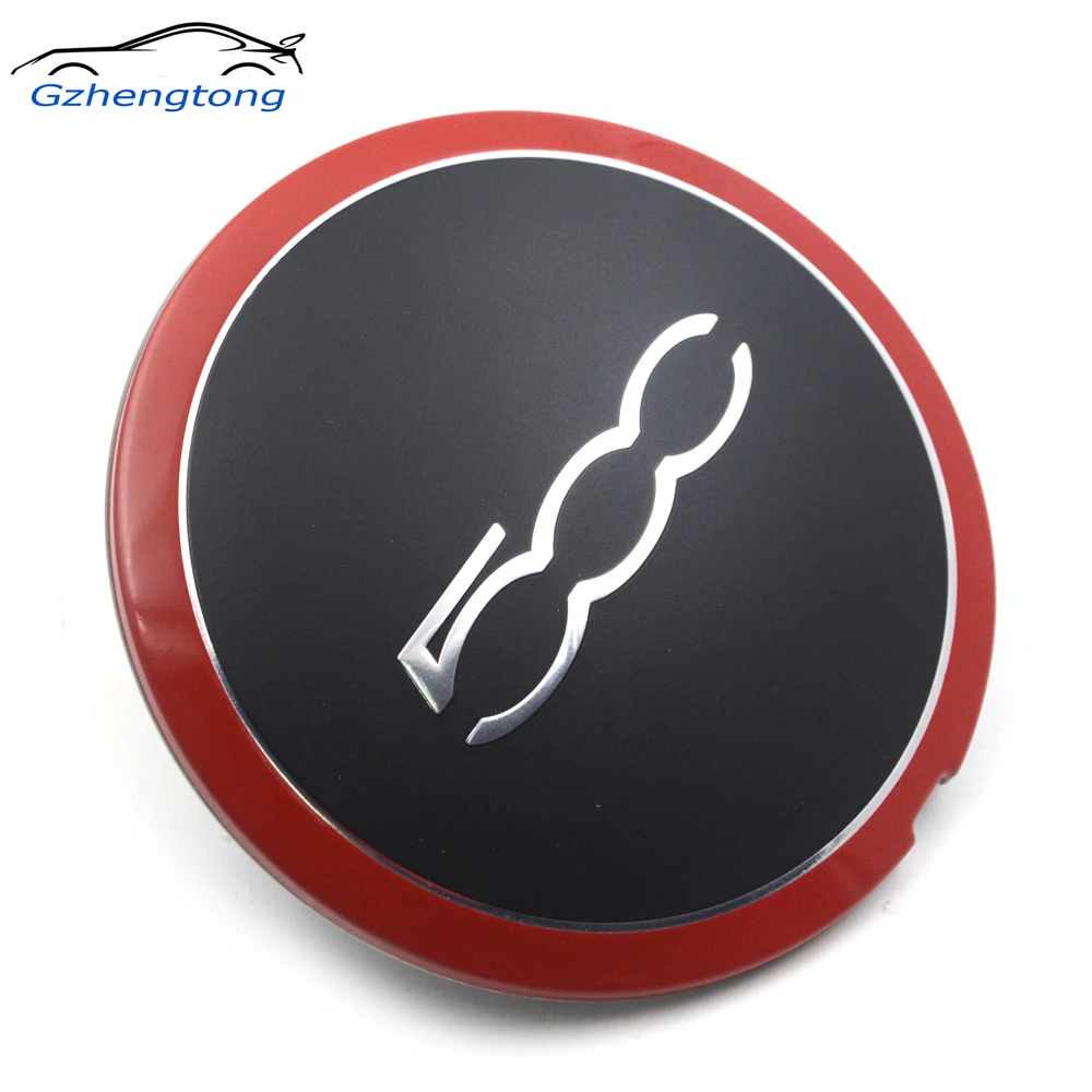 

Gzhengtong 133mm 1pc Alloy Wheel Centre hub Cap for Fiat 500 Abarth 68078419AC 68078421AC Black Red