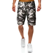 Камуфляжные шорты мужские Camo Cargo шорты Свободные дышащие шорты военные инструменты для охоты туризма плюс размер Короткие мужские брюки
