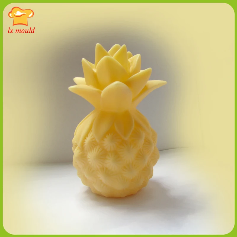 

2109 new 3D pineapple candle silicone mold manual diy silicone candle mold