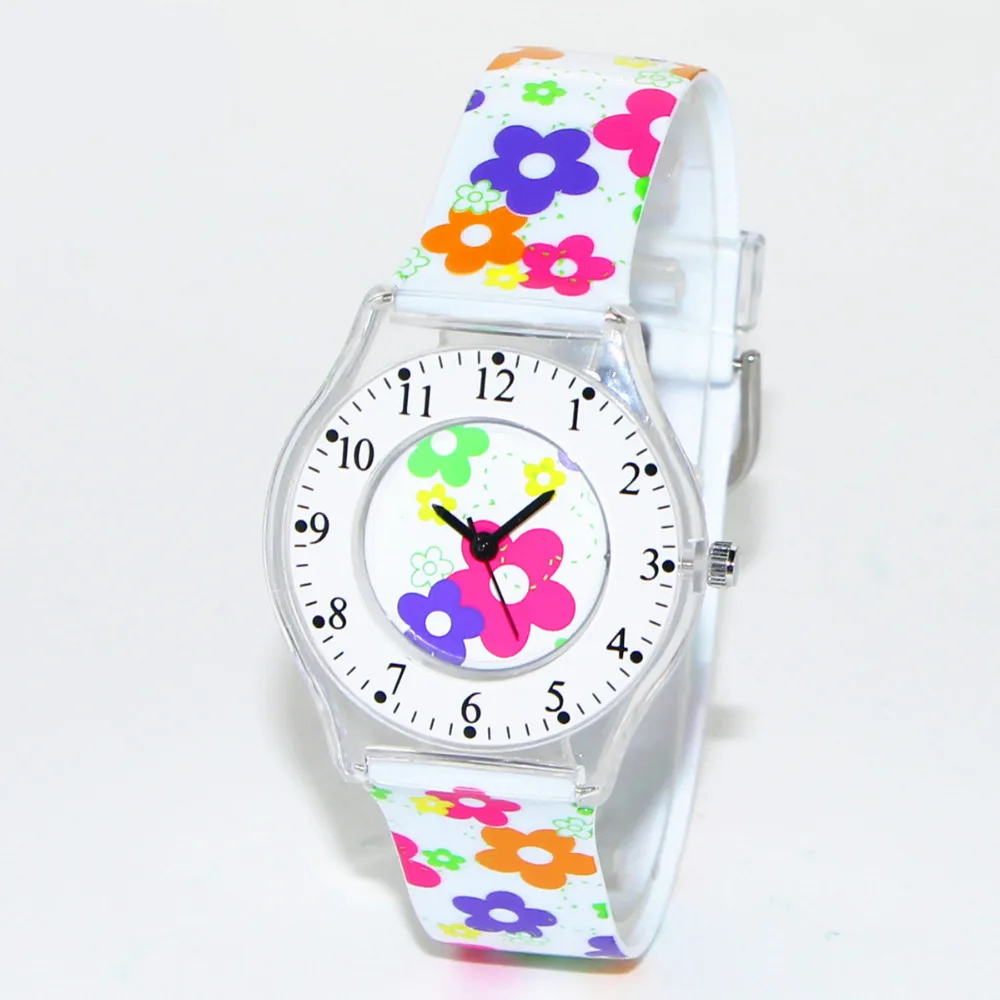 

Willis Latest Styles Ultra-Thin 5-color Flower Design Woman waterproof Quartz Watch Girl Clock Reloj