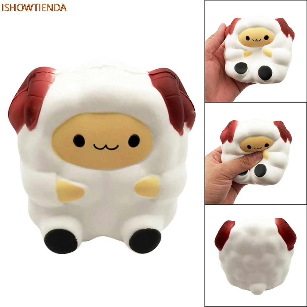 

Cartoon PU Cute Sheep Squishy Slow Rising Cream Scented Decompression Toy Cure Squeeze Toy Collection Cure Gift Stress Reliever