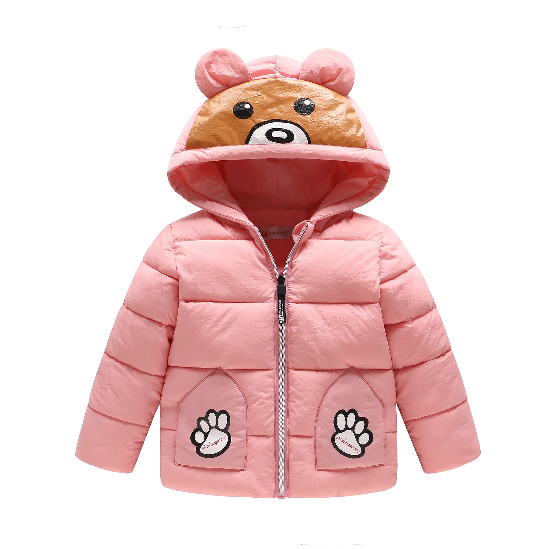 2017 Children Casual Outerwear Clothing New Cartoon Bear Jacket Parkas ...