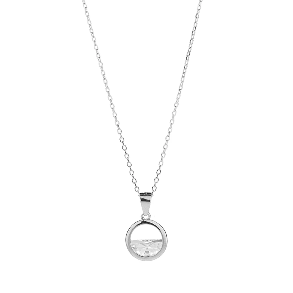 

Seven Candy 925 Sterling Silver One Water Drop Necklace Women Silver Clavicular Chain Personalized Necklace Fashion Accessories
