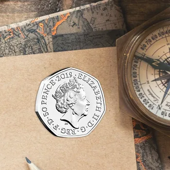 

2019 New Style United Kingdom 50 PENCE 2019 ELIZABETH Commemorative COINS furniture accessories Explosion