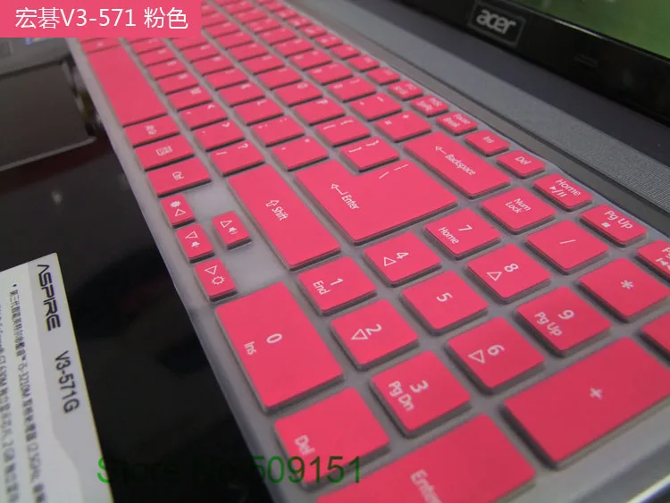 15 15,6 дюймов чехол для клавиатуры ноутбука протектор для acer Aspire E 15 сенсорный E15 e5-571G-57D9 54KU 50DA 56MU - Цвет: Pink