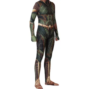 

Aquaman Cosplay Costumes Arthur Curry Orin Superhero Jumpsuit Halloween Green Suits Clothing