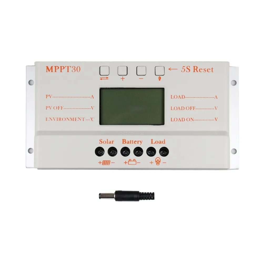 Controlador do Carregador Lote Atacado 30a Mppt Controlador Solar 12v 24v Trabalho Auto Usb 5v Battery Painel Lcd Mppt30 30 Ampères 10 Pçs - 6 Renovação da Casa