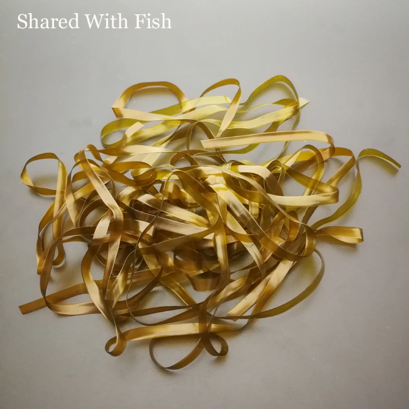 

4pcs/lot Scud Back Super Stretch Rubber Thin Film for Nymph Shrimp Pawn Fly Backing Czech Nymph Tying Material Clear Brown