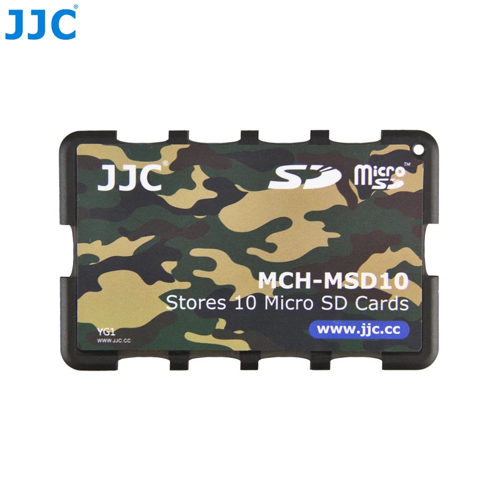 JJC держатели карт памяти Ручка коробка для хранения Кредитная карта размер для SD/Micro SD/TF карты - Цвет: 10 Micro SD GREEN