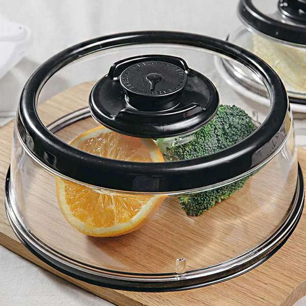 

Plastic Vacuum Food Sealer Cover Kitchen Instant Vacuum Food Sealer Fresh Cover Kitchen Tool Refrigerator Dish Cover