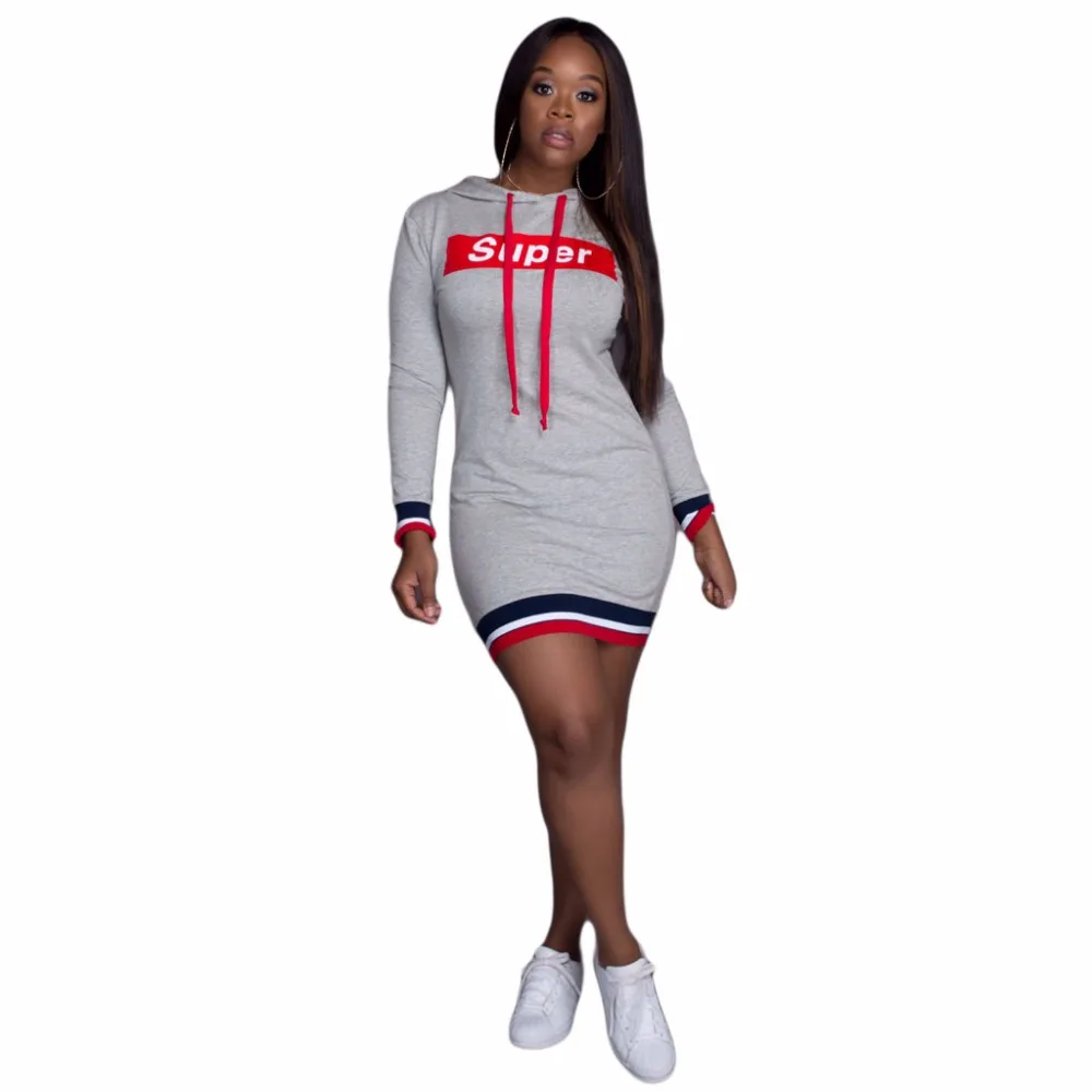 Hooded Letter Print 2017 Winter autumn Sweatshirt fashion