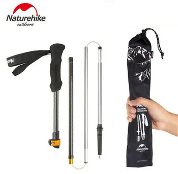 

Naturehike 1PCS Hiking Walking Stick Telescopic Cane Travel Mountain Climbing One Second Speed Open Trekking Poles 5 Section