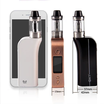 

ECT Bull 75TC Electronic Cigarette starter kits Built-in 2600mah battery with 510 Thread Temperature control Vape pen