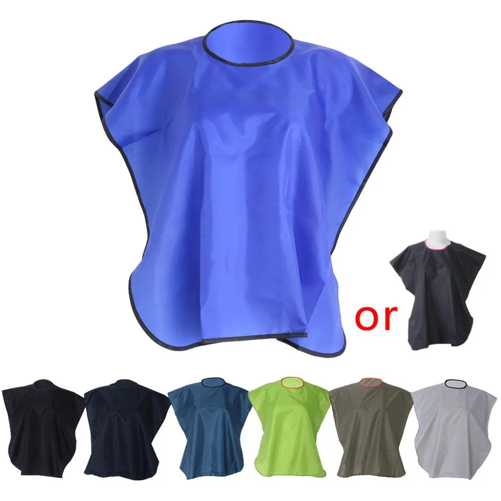 

Short Square Waterproof Hairdressing Hair Cut Salon Hairstylist Gown Cape Cloth Random Color
