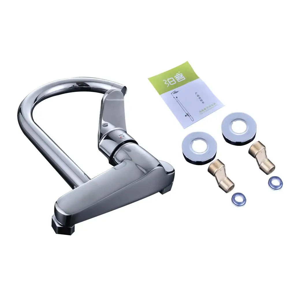  Kitchen In-wall Cold Hot Single Hole Water Sink Faucets Modern Wall Bathroom Clothes Washing Pool F - 32878589170