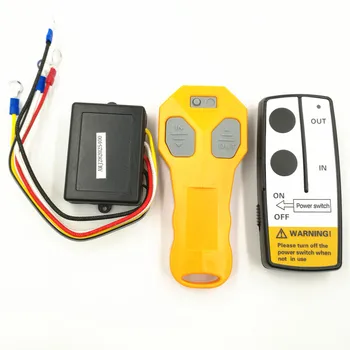 

Winch Wireless Remote Control Set Kit yellow for Bulldog for Jeep ATV SUV Offroad 12V Remote Controls(6.5)