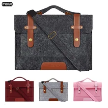 MOSISO 13, 13,3, 15,6 дюймов, сумка на плечо из шерстяного войлока для ноутбука MacBook, lenovo, Dell, hp, Asus, сумка для компьютера, 15,6, чехол для ноутбука, портфель