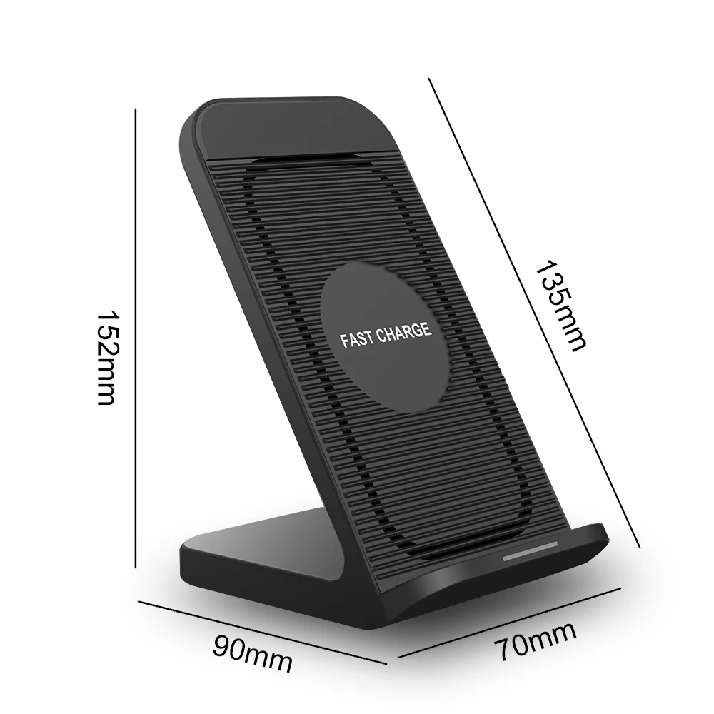 Qi Беспроводная док-станция для зарядного устройства USB быстрая зарядка для iPhone 8 X XS XR samsung S10 S9 S8 Note 9 адаптер 10 Вт Беспроводная быстрая Подставка для зарядки