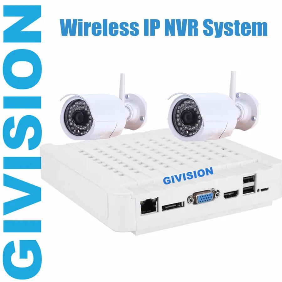 Wireless IP Camera security NVR kits Outdoor Wifi IR Bullet onvif IP