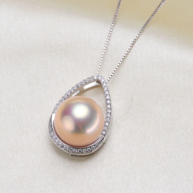 

925 steel seal Pearl Pendant Mount Accessories No Pearls Woman Pearl Necklace Pendant Jewelry Making Gifts