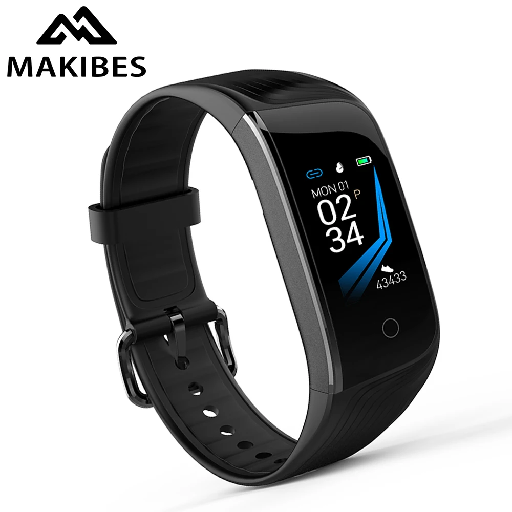 Умный Фитнес браслет Makibes HR7 с Bluetooth трекер активности IP68 водонепроницаемый смарт