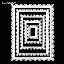 ZLDECOR Почтовому Штемпелю Формы Резки Металла Умирает Трафареты для DIY Скрапбукинг/фотоальбом Декоративные Тиснения DIY Бумаги Карты