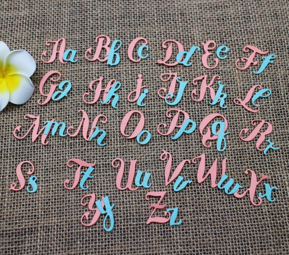 26Pcs Capital Letters Metal Cutting Dies For DIY Scrapbooking Album PaperCard TK