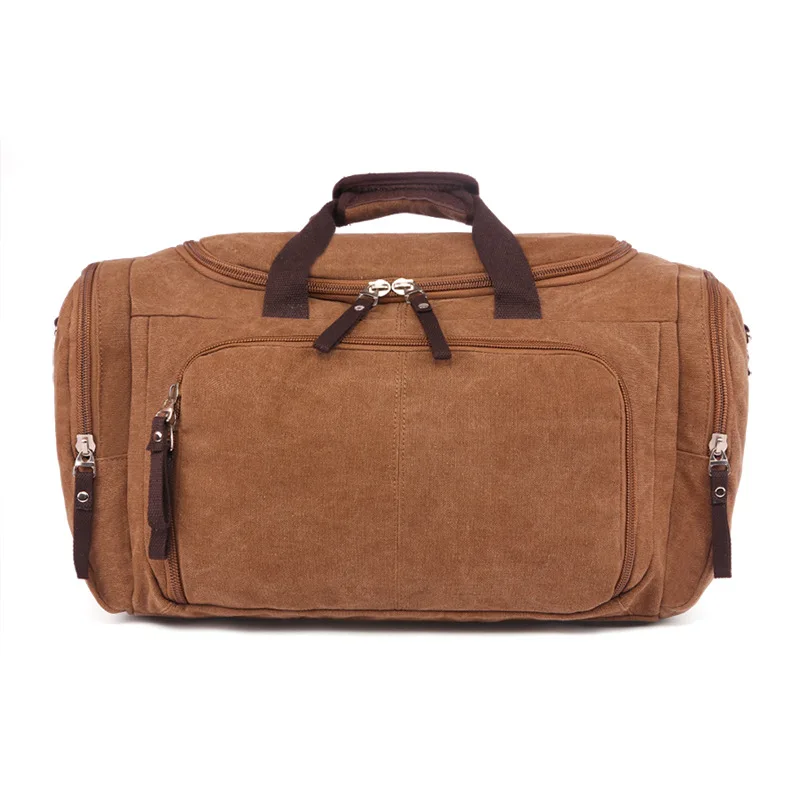 

2017 Summer Canvas Cotton Men Travel Bags Carry on Luggage Bag Men Duffel Bags Travel Tote Large Weekend Overnight Beach Bag