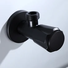 Угловой запорный клапан угловой переключатель для ванной комнаты из нержавеющей стали утолщенный клапан отключения горячей холодной воды для туалетной кухонной раковины