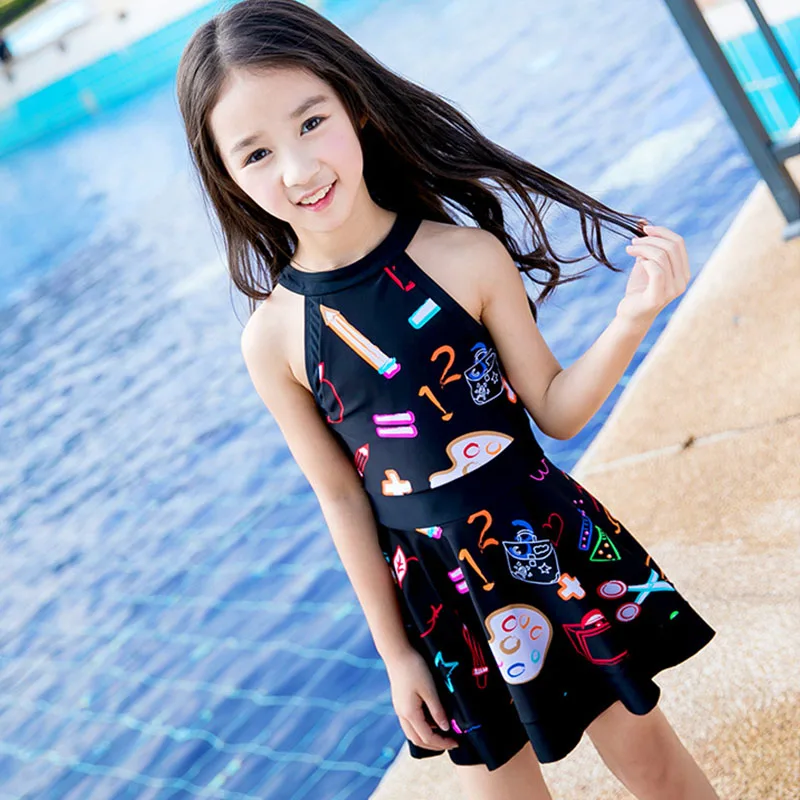 

Cute Girl Princess children baby Skirt Dress Swimwear Swimsuit Sexy Backless Swimwear Beach Wear bikini