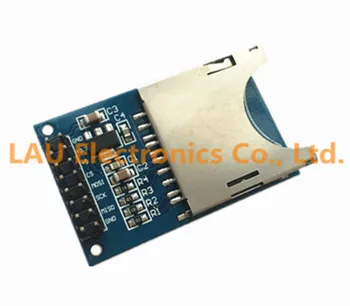 

FREE SHIPPING 100PCS/LOT Reading and writing module SD Card Module Slot Socket Reader ARM MCU