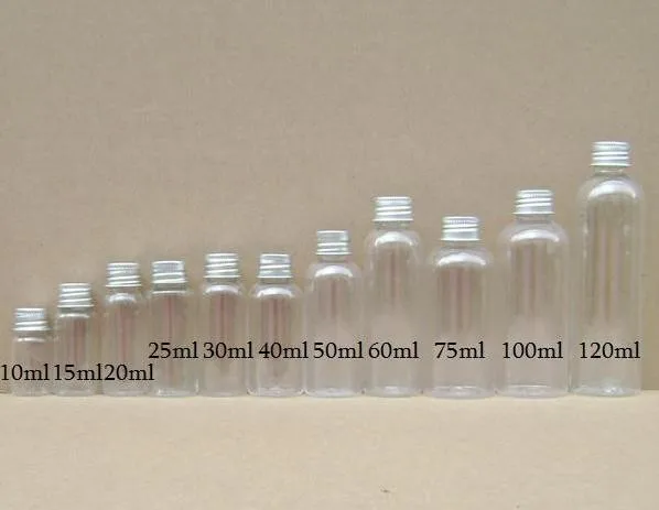 YARNOW 6 Botellas De Plástico con Tapón De Aluminio Transparente 200Ml