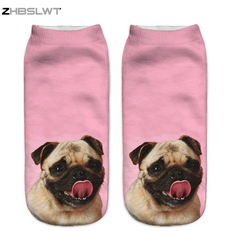ZHBSLWT 1Pair 3D Pug dog Printed Women Socks New Unisex Cute Low Cut Ankle Sock Multiple Color Cotton sock Casual Charactor Sock
ZHBSLWT 1Pair 3D Pug dog Printed Women Socks New Unisex Cute Low Cut Ankle Sock Multiple Color Cotton sock Casual Charactor Sock