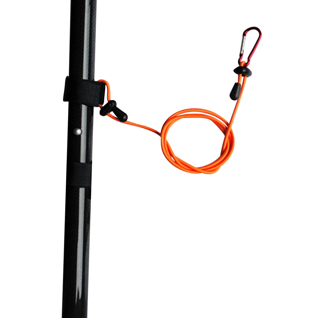 4 Pieces Universal Adjustable Kayak Canoe Paddle Leash Safety Fishing Rod Leash Rowing Boats Coiled Lanyard Cord Tie Rope