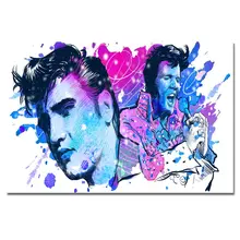 TaaWaa Elvis Presley Music Rapper Star Watercolor Silk Poster Print 12x18 24x36 inch Wall Art Picture for Living Room Decor TaaWaa Elvis Presley Music Rapper Star Watercolor Silk Poster Print 12x18 24x36 inch Wall Art Picture for Living Room Decor
