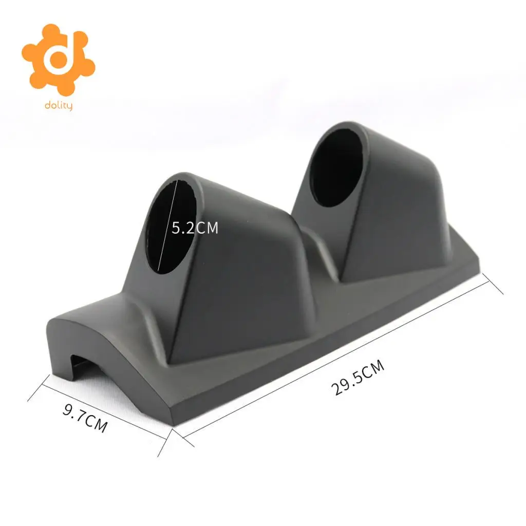 Car 52mm Double Hole Right Side Pillar Gauge Meter Mount Holder