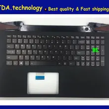 Wellendo / черный верхний чехол для lenovo Y50-45 Y50-30, Y50-70, подставка для рук, верхний чехол, американская клавиатура, верхняя крышка