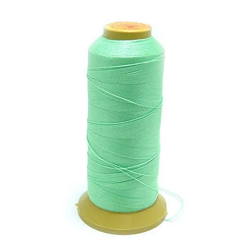0,3 мм 0,5 мм 0,7 мм 0,9 мм 1 рулон полиэфирных нитей для изготовления бусин нитки для шитья ювелирных аксессуаров фурнитура - Цвет: Light Green