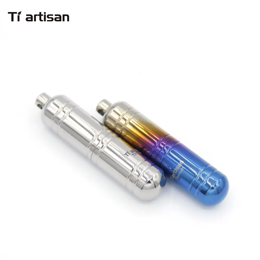 

Tiartisan Portable Water Proof Titanium EDC Container Seal Bottle Pills Box Keychain Camping Outdoor Emergency Travel Kit Tool