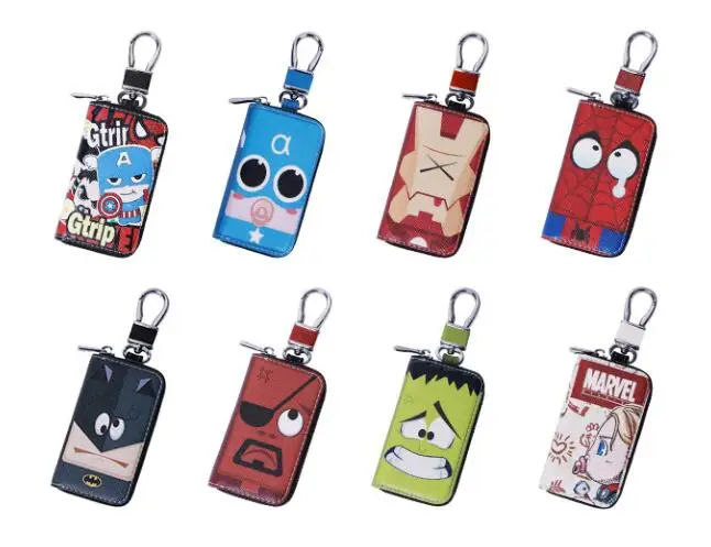 New Car Key Bag Special offer Cartoon Marvel Car Key Case Cover Multi Function Key Case For Most Car