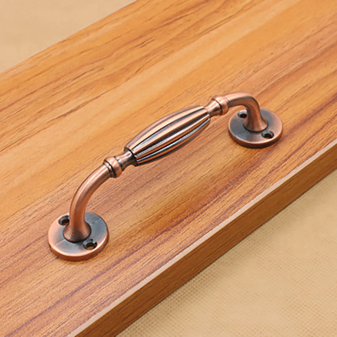 119mm European Style Antique Knob Furniture Cupboard Cabinet Drawer Wardrobe Door Pull Handle - Red Copper 119mm European Style Antique Knob Furniture Cupboard Cabinet Drawer Wardrobe Door Pull Handle - Red Copper