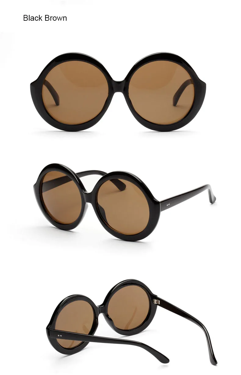 Два Oclock негабаритных солнцезащитных очков женские роскошные брендовые дизайнерские винтажные Круглые Солнцезащитные очки женские большие черные очки 8X1199