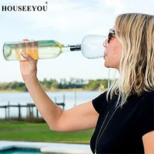 Ménageyou – tasse en verre pour Champagne, 260ML, verre à vin rouge créatif avec Silicone, verre à boisson directement à partir de la bouteille, verres en cristal, tasse à Cocktail