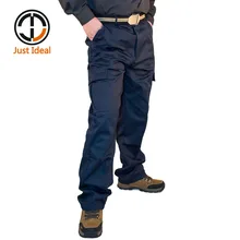 Мужские брюки Карго повседневные многокарманные Тактические длинные брюки фирменная одежда брюки плюс размер ID611
