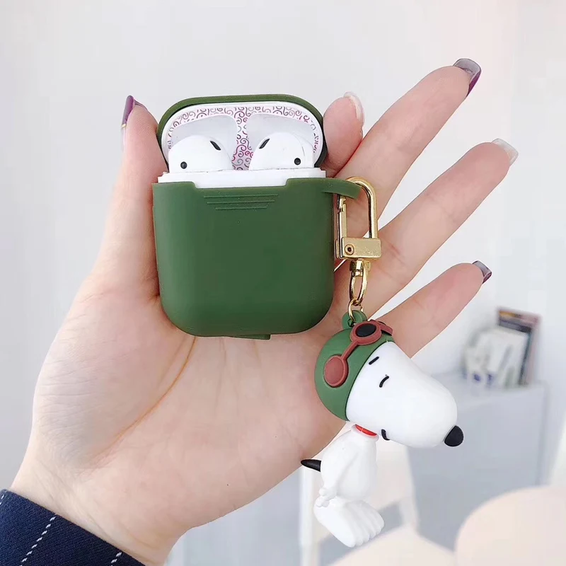 

For AirPods1/ 2 Cute Pet Animal Cartoon Silicone Protective Case Bluetooth Wireless Earphone Bag Charging Box Cover Lover Gift