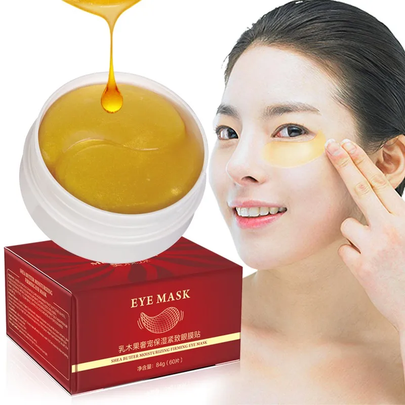 

60pcs/pack Anti-Wrinkle Antiaging Moisturizing Firming Gold Collagen Eye Mask Sleep Eye Patches Deeply Nourishes The Skin Care