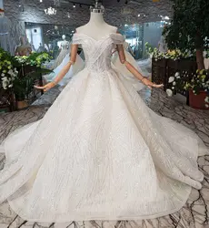 Роскошные кружево бусины бисер бальное платье Свадебные платья V образным вырезом с открытыми плечами невесты 2019 Новый vestido de noiva
