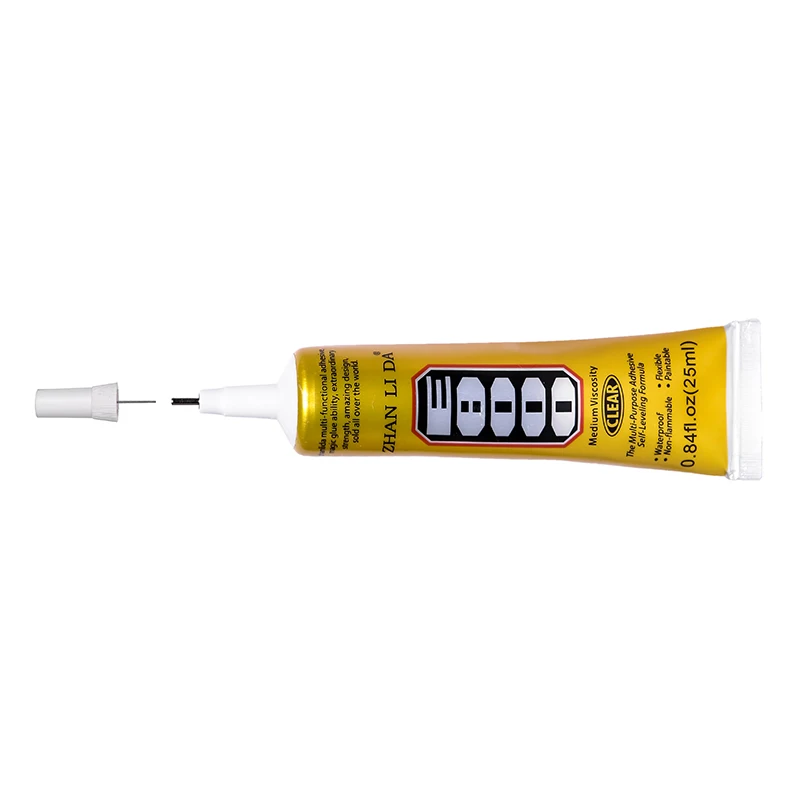 

2Pcs Transparent 25ml E8000 Glue Plastic Touch Screen Liquid Adhesive School Wood Metal Paper Craft Hobby Bond Epoxy Resin b7000
